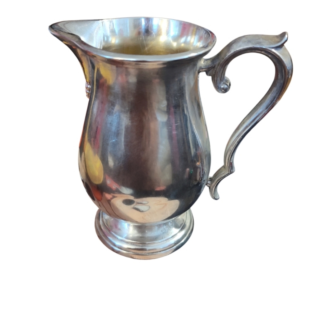 Webster Wilcox International Silver Plate Pitcher Creamer 7804 Vintage 5" Stamp